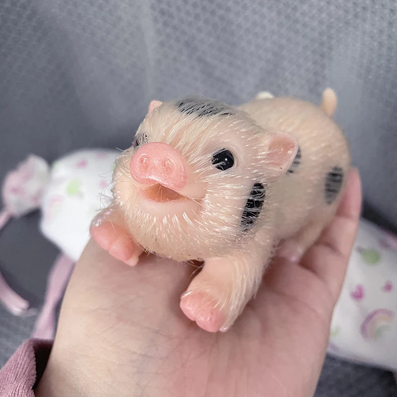 Reborn Baby Doll Silicone Realistic - Poupée de cochon Reborn avec visage