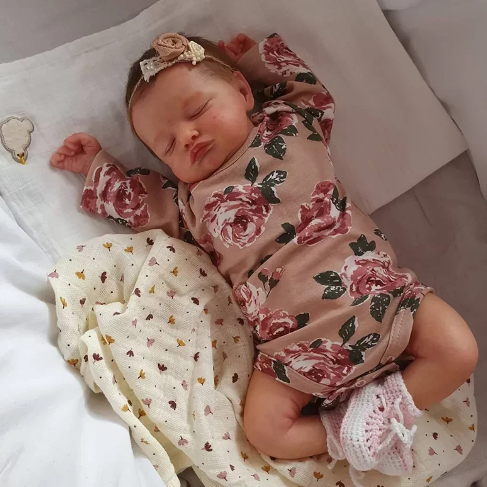 Reborn Baby Doll Silicone Realistic - Rosalie Sleeping Baby Dolls, Full Body,