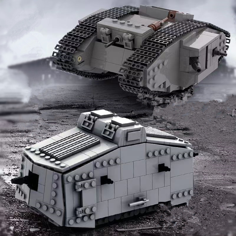 Lego Compatible Military Tank - Ensemble de blocs de construction militaires