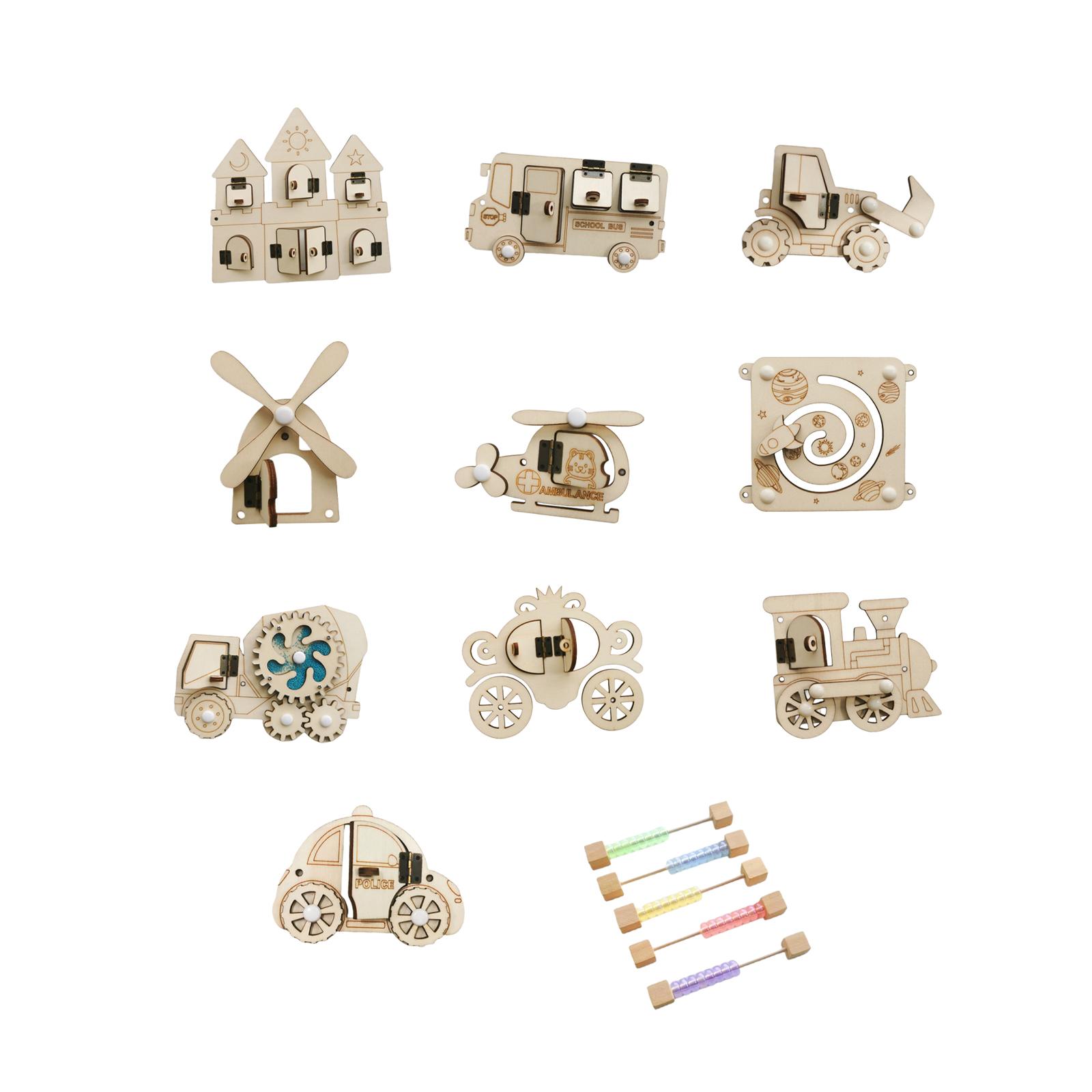 Tableau d'activités en bois DI - Montessori Wooden Busy Board Toddler avis et prix
