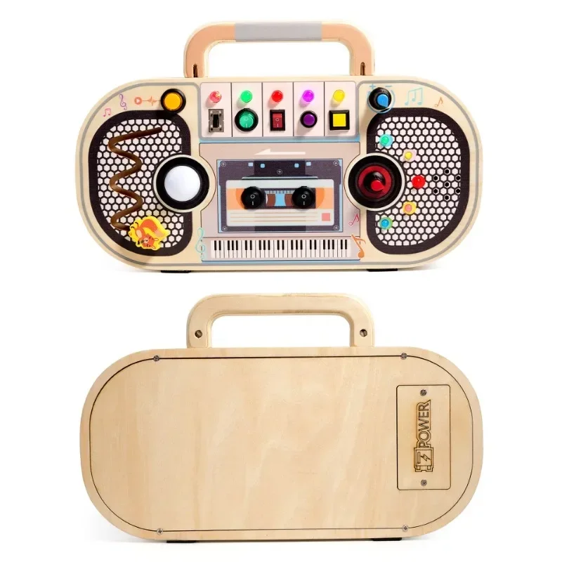 Jouets Montessori pour tout-pe - Montessori Wooden Busy Board Toddler avis et prix