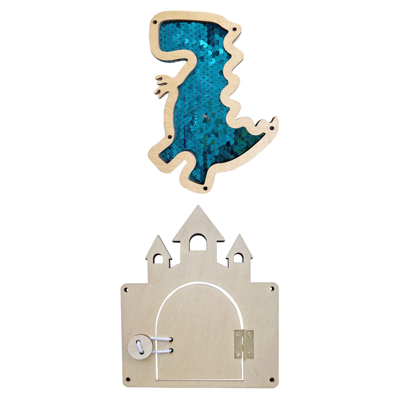 Tableau d'activités en bois, p - Montessori Wooden Busy Board Toddler avis et prix