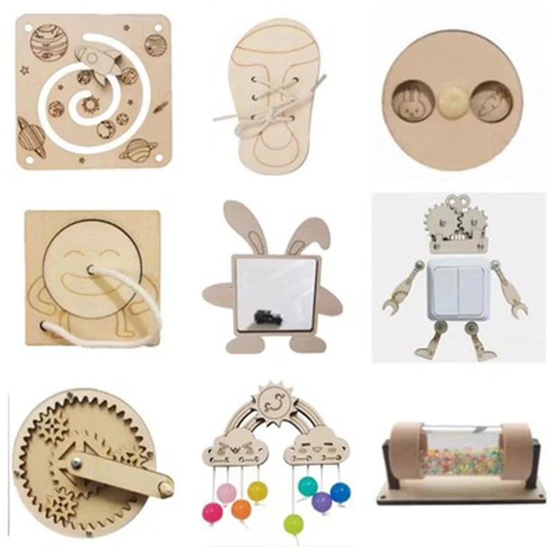 Planche occupée Montessori, ac - Montessori Wooden Busy Board Toddler avis et prix
