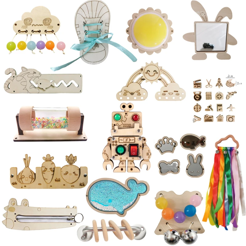 Planche occupée Montessori, ac - Montessori Wooden Busy Board Toddler avis et prix